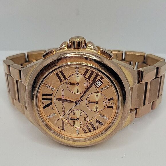 Michael Kors MK5652 Women's Stainless Steel Analog Rose Gold Dial Watch BC723 - Picture 6 of 10